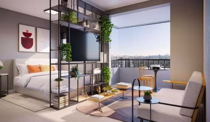 Studios à venda no edifício Camino Alto da Boa Vista, Santo Amaro, São Paulo - SP