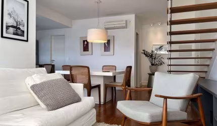 Apartamento duplex mobiliado alto padrão à venda no The One Loft no Cambuí em Campinas