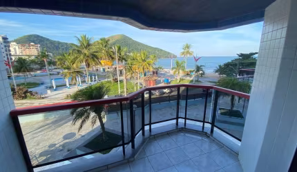 Apartamento para Locação Frente Mar, no melhor da Martim de Sá, Caraguatatuba - SP