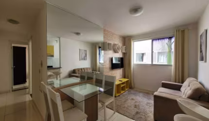 LOCAÇÃO | Apartamento mobiliado, com 02 quartos no Condomínio Alameda Jardins - Próximo ao Ferreira Costa.