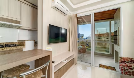 APARTAMENTO ACONCHEGANTE PRÓXIMO AO MAR DE BOMBAS