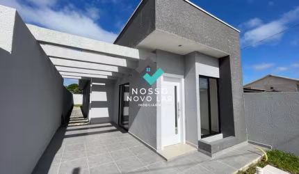 CASA NOVA DE ALTO PADRÃO COM 03 QUARTOS E UMA SUÍTE  EM SÃO JOSÉ DOS PINHAIS - BAIRO SÃO MARCOS.