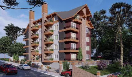 Apartamento 02 Dorm. à venda no Bairro Centro com 81 m² de área privativa - 1 vaga de garagem
