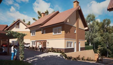 Casa 03 Dorm. à venda no Bairro Parque das Hortênsias com 127 m² de área privativa - 1 vaga de garagem