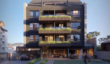 Apartamento 02 Dorm. à venda no Bairro Centro com 98 m² de área privativa - 1 vaga de garagem