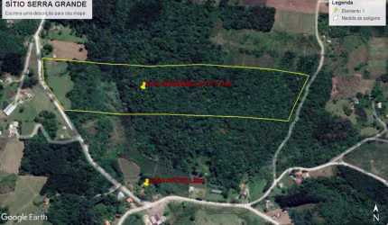 Area de Terra à venda no Bairro Serra Grande com 117711 m² de área privativa