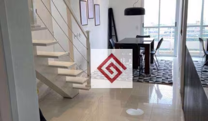 Cobertura com 3 dormitórios para alugar, 118 m² por R$ 4.900,00/mês - Casa Branca - Santo André/SP