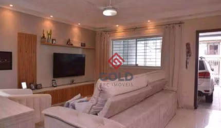 Sobrado com 3 dormitórios à venda, 167 m² por R$ 800.000,00 - Vila Camilópolis - Santo André/SP