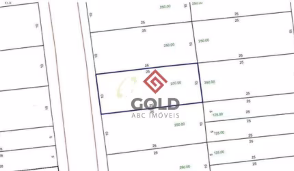 Terreno à venda, 250 m² por R$ 424.000 - Parque João Ramalho - Santo André/SP