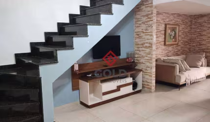 Sobrado com 3 dormitórios à venda, 150 m² por R$ 590.000,00 - Vila Camilópolis - Santo André/SP