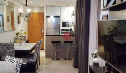 Apartamento com 2 dormitórios à venda, 56 m² por R$ 479.000,00 - Vila Valparaíso - Santo André/SP