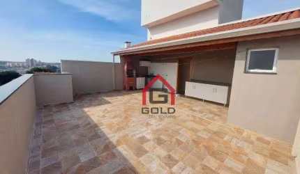 Cobertura para alugar, 120 m² por R$ 3.049,51/mês - Vila Camilópolis - Santo André/SP