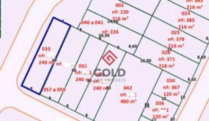 Terreno à venda, 240 m² por R$ 590.000 - Vila Clarice - Santo André/SP