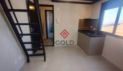 Kitnet com 1 dormitório para alugar, 21 m² por R$ 2.050,00/mês - Bangu - Santo André/SP