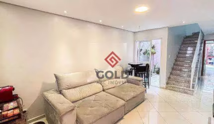 Sobrado com 3 dormitórios à venda, 127 m² por - Vila Scarpelli - Santo André/SP