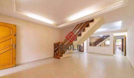 Sobrado com 3 dormitórios para alugar, 180 m² por R$ 4.328,34/mês - Vila Alice - Santo André/SP