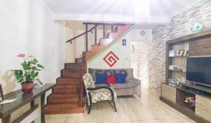 Sobrado com 4 dormitórios para alugar, 140 m² por R$ 3.389,00/mês - Vila Metalúrgica - Santo André/SP