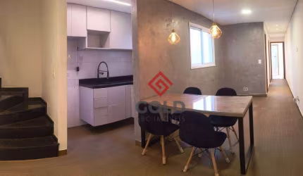 Cobertura com 2 dormitórios para alugar, 84 m² - Vila Camilópolis - Santo André/SP