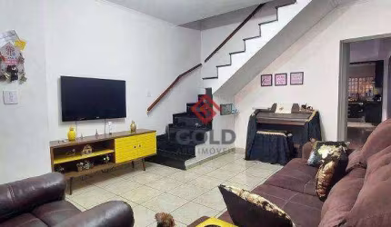 Sobrado com 3 dormitórios à venda, 206 m² por R$ 680.000,00 - Vila Camilópolis - Santo André/SP