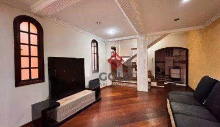 Sobrado com 3 dormitórios para alugar, 350 m² por R$ 4.255,00/mês - Vila Eldízia - Santo André/SP