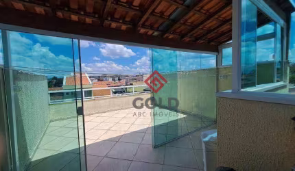 Cobertura com 2 dormitórios à venda, 70 m² por R$ 320.000,00 - Parque Erasmo Assunção - Santo André/SP