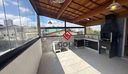 Cobertura com 2 dormitórios para alugar, 96 m² por R$ 3.482,00/mês - Bangu - Santo André/SP