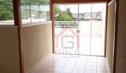 Cobertura com 2 dormitórios para alugar, 100 m² por R$ 2.412,54/mês - Parque Oratório - Santo André/SP