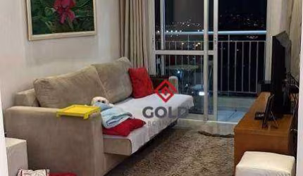 Apartamento com 3 dormitórios para alugar, 68 m² por R$ 3.898,00/mês - Barcelona - São Caetano do Sul/SP