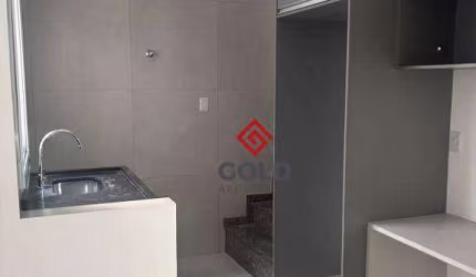 Cobertura com 2 dormitórios para alugar, 100 m² por R$ 3.028,00/mês - Vila Camilópolis - Santo André/SP