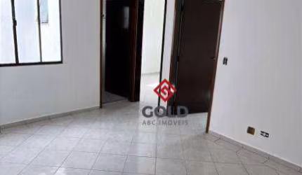 Apartamento com 2 dormitórios para alugar, 50 m² por R$ 1.480,02/mês - Vila Linda - Santo André/SP