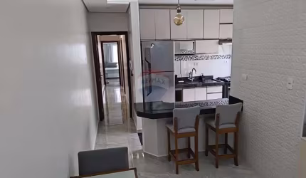 BELISSIMO APARTAMENTO MOBILIADO COM 02 DORMITORIOS-CANTO DO FORTE