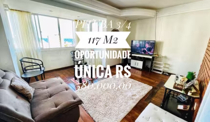 Apartamento 3 Quartos na Pituba à Venda: 117m², Suíte, Vaga de Garagem e Condomínio Completo!