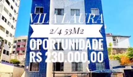 Apartamento na Vila Laura, Salvador-BA: 2 quartos, 1 sala, 1 banheiro, 1 vaga de garagem, 53m². Aproveite essa oportunidade!
