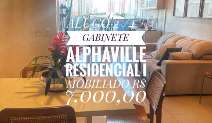 Apartamento Mobiliado no Condomínio Alpha Park para Locação em Alphaville I, Salvador: 2 Quartos, 1 Suite, 1 Sala e Mais!
