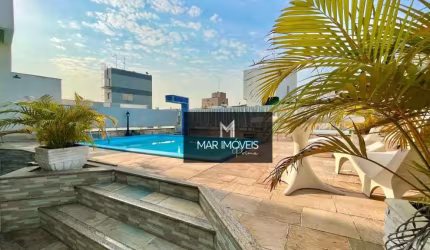 Apartamento à venda no Guarujá, na praia das Astúrias, Cobertura Penthouse, 170 metros de área útil, 02 vagas de garagem demarcada.