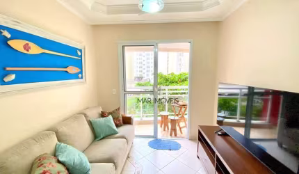 Apartamento com 3 dormitórios para alugar, 90 m² por R$ 4.500,00/mês - Pitangueiras - Guarujá/SP