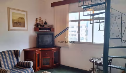 Cobertura com 3 dormitórios à venda, 130 m²  - Tombo - Guarujá/SP