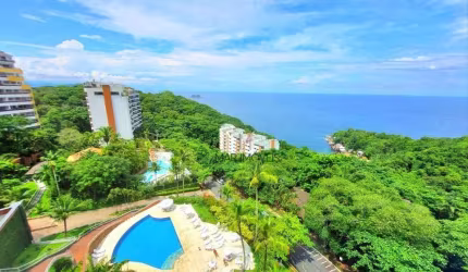Apartamento  com LINDA vista para mar da praia de Pernambuco no Guarujá!