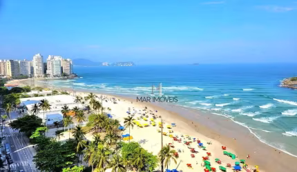 Lindíssimo Apartamento Frente ao Mar em Guarujá- Pitangueiras-3 dormitórios -1 vaga
