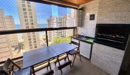 Apartamento com varanda gourmet e vista mar - 4 dormitórios à venda, 155 m² por R$ 1.500.000 - Praia das Astúrias - Guarujá/SP