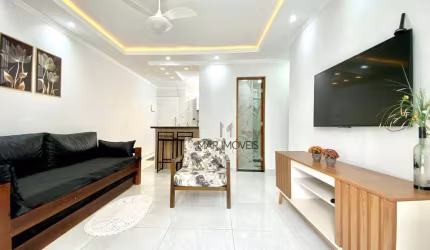 Apartamento com 1 dormitório para alugar, 55 m² por R$ 3.200/mês - Pitangueiras - Guarujá/SP