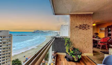 Apartamento com 3 dormitórios, 145 m² - venda e locação anual - Pitangueiras - Guarujá/SP