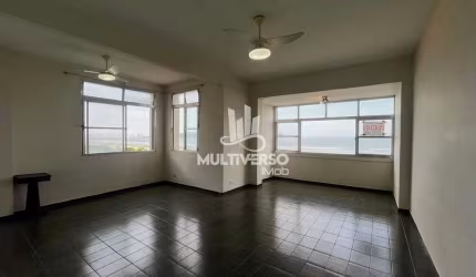 Vista Mar Incrível | Andar Alto | 160m² | 3 dorms, dependencia completa | Pompeia - Santos