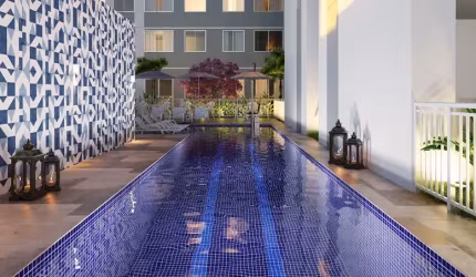 Lindo apartamento 2 dormitórios e lazer na região da República
