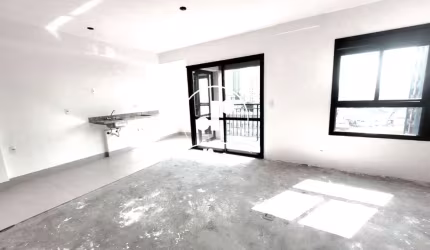 Studio de Luxo à Venda em Condomínio Exclusivo no Jardim, Santo André-SP: 1 Quarto, 1 Sala, 1 Banheiro, 1 Vaga, 44m².