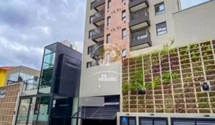 Studio de alto padrão à venda em condomínio no Jardim, Santo André-SP: 1 quarto, 1 sala, 1 banheiro, 1 vaga de garagem.