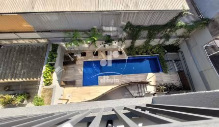 Studio à venda em condomínio no Jardim, Santo André-SP: 1 quarto, 1 sala, 1 banheiro, 1 vaga de garagem, 44m².