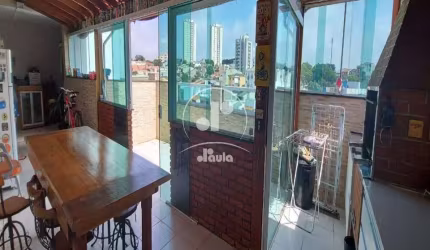 Cobertura à venda com 108m², com acesso externo, 2 dormitórios sendo 1 suíte, 1 vaga em Santo André na Vila Curuçá