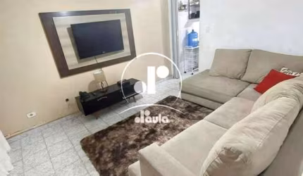 Casa à venda em Santo André-SP, na Vila Lutécia: 2 quartos, 1 sala, 2 banheiros, 2 vagas de garagem!