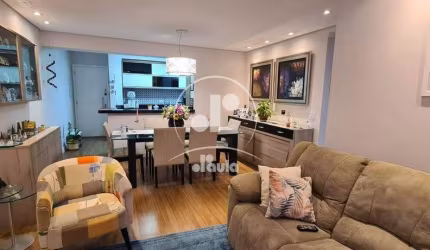 Apartamento de 88,00m² à venda na Vila Bastos em Santo André-SP: 3 quartos, 1 suíte, 2 banheiros, 2 vagas. Confira!